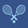 Tennis Rackets Blue Throw Pillow Official Tennis Merch