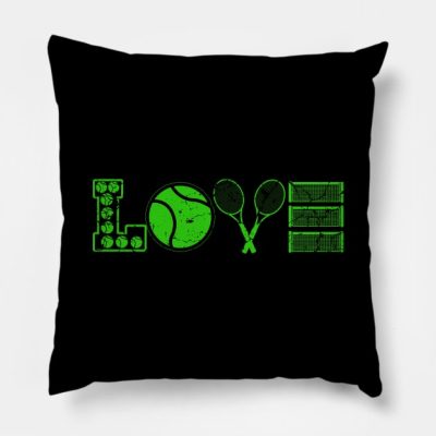 I Love Tennis Throw Pillow Official Tennis Merch