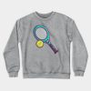 Tennis Ball With Racket Cartoon Crewneck Sweatshirt Official Tennis Merch