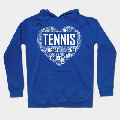 Love Tennis Heart Hoodie Official Tennis Merch