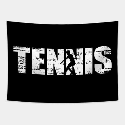 Distressed Look Tennis Gift For Tennis Players Tapestry Official Tennis Merch