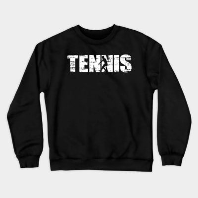 Distressed Look Tennis Gift For Tennis Players Crewneck Sweatshirt Official Tennis Merch