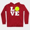 Tennis Love Tennis Player Or Coach Sports Graphic Hoodie Official Tennis Merch