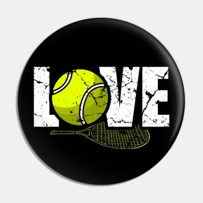 I Love Tennis Pin Official Tennis Merch