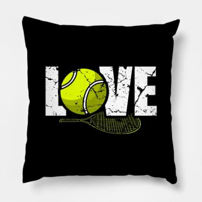 I Love Tennis Throw Pillow Official Tennis Merch