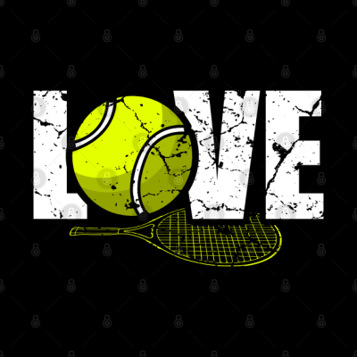 I Love Tennis Throw Pillow Official Tennis Merch