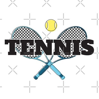 Tennis, With Crossing Tennis Rackets And Tennis Ball Tote Bag Official Tennis Merch