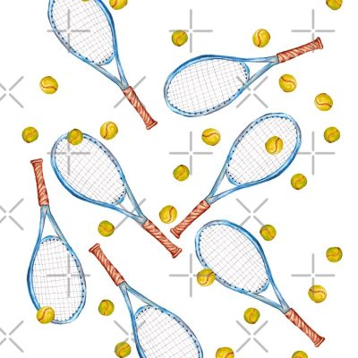 Pattern With Tennis Rackets With Tennis Balls Tote Bag Official Tennis Merch