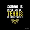 School Is Important But Tennis Is Importanter - Tennis Lover Tote Bag Official Tennis Merch