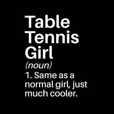 Table Tennis Girl Funny Definition: Table Tennis Gift - For Table Tennis Player Or Lover Tote Bag Official Tennis Merch