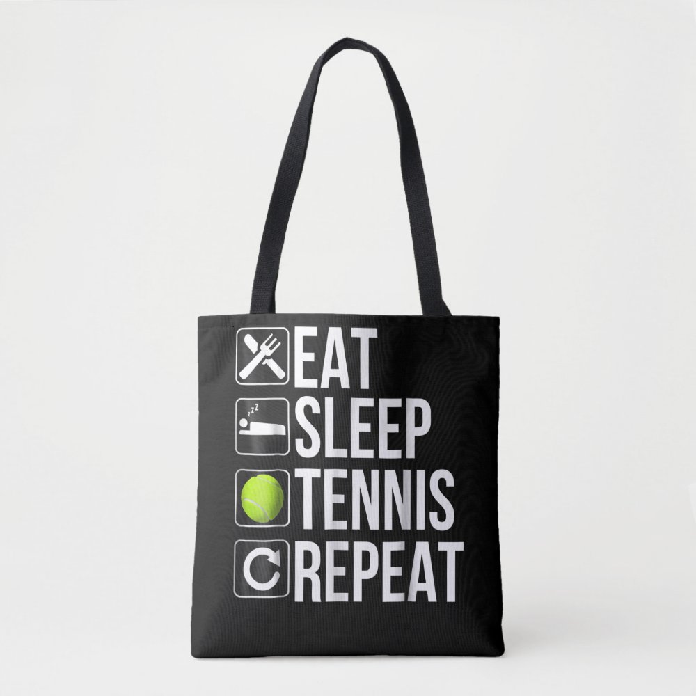 funny tennis player gift eat sleep tennis tote bag r697d2f8510e54650834f8a4113d1fac9 6kcf1 1000 - Tennis Gifts Shop