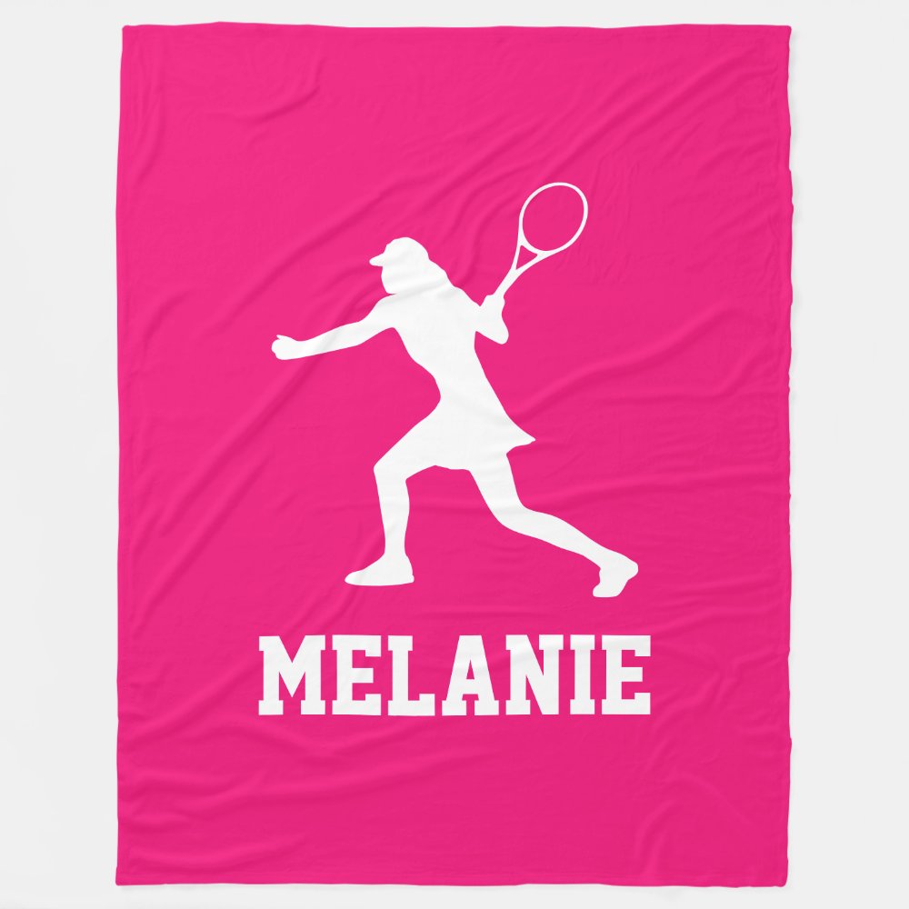 large pink fleece blanket for female tennis player r7dd6a373a6e84a728a81265f65a65ec6 zkij0 1000 - Tennis Gifts Shop