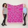 minty tennis rackets on pink2 custom name fleece blanket rb28cab8d9969492a91fdd489f7ed51c1 ee3yx 8byvr 307 - Tennis Gifts Shop
