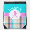 monogrammed girls tennis summer tartan drawstring bag rb4365ddcd53a45e88f778f9c9528776d zffcx 1000 - Tennis Gifts Shop