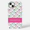 preppy pink green teal tennis pattern personalized case mate iphone case r4cbc237b4d9a4a909027786feb726bcb s0dnz 1000 - Tennis Gifts Shop