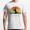 Tennis Just A Man Who Loves Tennis Retro Sunset T-Shirt Official Tennis Merch