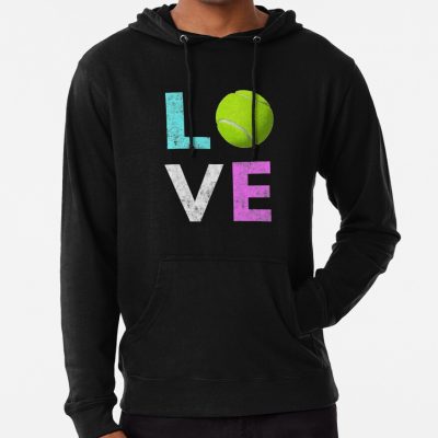 Awesome Tennis Gift For Girls & Women Love Tennis Love Hoodie Official Tennis Merch