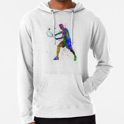 Tennis Player In Silhouette 01 Hoodie Official Tennis Merch