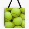 Lots Of Vibrant Tennis Balls In A Pile From A Hopper Tote Bag Official Tennis Merch