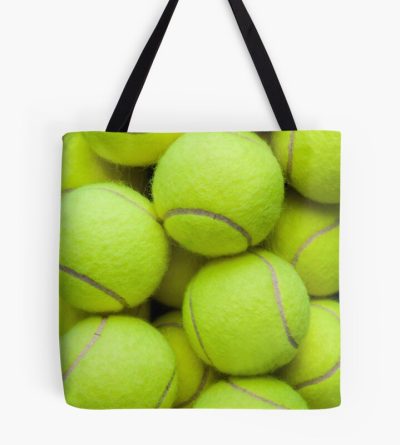 Lots Of Vibrant Tennis Balls In A Pile From A Hopper Tote Bag Official Tennis Merch