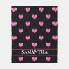 tennis pattern black and pink custom name fleece blanket rc4752fc6678641e2aa95a84e9c31902f zke88 1000 - Tennis Gifts Shop
