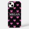 tennis pattern black and pink custom name iphone 11pro max case rea633081373346b49697e558760a3026 s0n7t 1000 - Tennis Gifts Shop