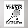 tennis poster r82de5e84fa384cfb9fb6f527fcf81d97 wva 8byvr 307 - Tennis Gifts Shop