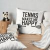 Tennis Tennis Tennis Throw Pillow Official Tennis Merch