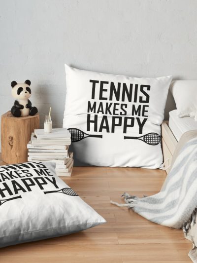 Tennis Tennis Tennis Throw Pillow Official Tennis Merch