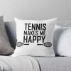 Tennis Tennis Tennis Throw Pillow Official Tennis Merch