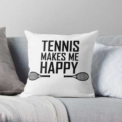 Tennis Tennis Tennis Throw Pillow Official Tennis Merch