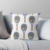 Tennis Racket Throw Pillow Official Tennis Merch