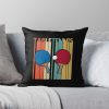 Vintage Table Tennis Gift Throw Pillow Official Tennis Merch