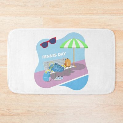 Tennis Day. Bath Mat Official Tennis Merch