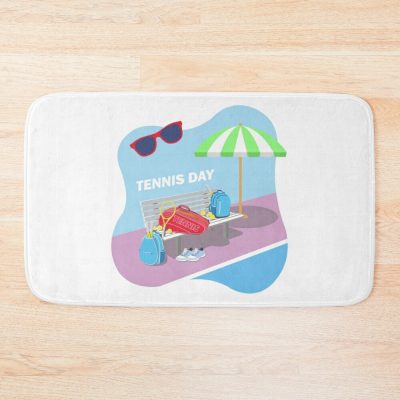 Tennis Day. Bath Mat Official Tennis Merch