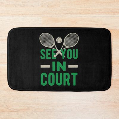 Funny Tennis Bath Mat Official Tennis Merch