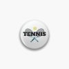 Tennis, With Crossing Tennis Rackets And Tennis Ball Pin Official Tennis Merch