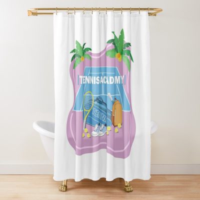 Tennis Academy. Shower Curtain Official Tennis Merch