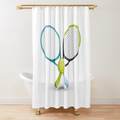 Tennis  Ball Shower Curtain Official Tennis Merch