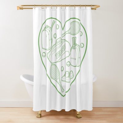 Tennis Equipment. Shower Curtain Official Tennis Merch