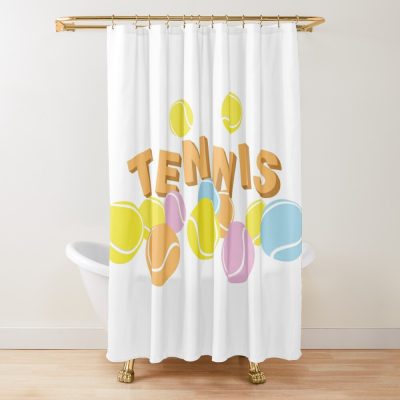 Tennis Balls. Shower Curtain Official Tennis Merch