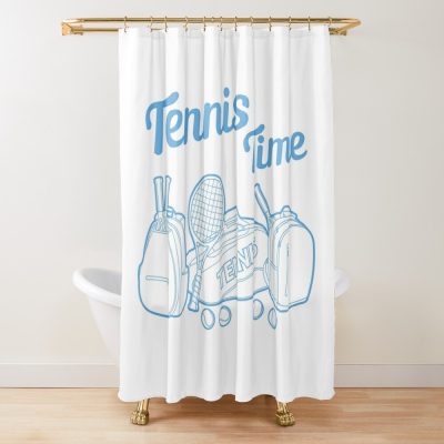 Tennis Time. Shower Curtain Official Tennis Merch