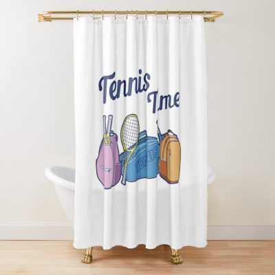 Tennis Time. Shower Curtain Official Tennis Merch