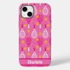 with name pink white tennis racket pattern case mate iphone case rdbcb07b56b514bd88948b0abac25144e s0dnz 1000 - Tennis Gifts Shop
