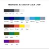 tank top color chart - Tennis Gifts Shop