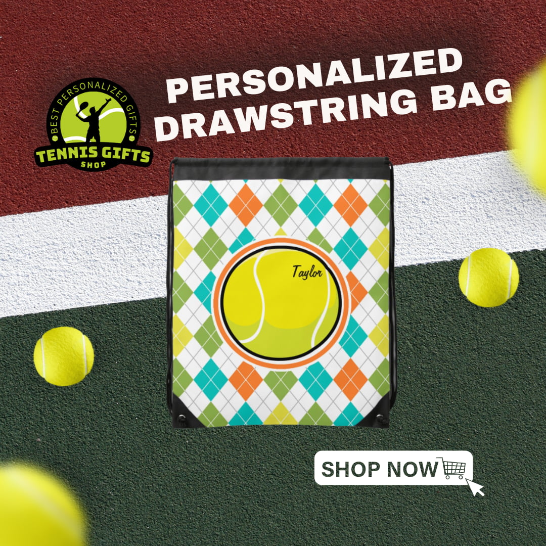 Tennis Gifts Shop Personalized Drawstrings